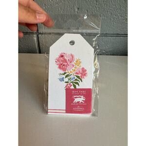 NWT MadCap Cottage SWANS ISLAND FLOWERS GIFT TAGS, PACK OF 10